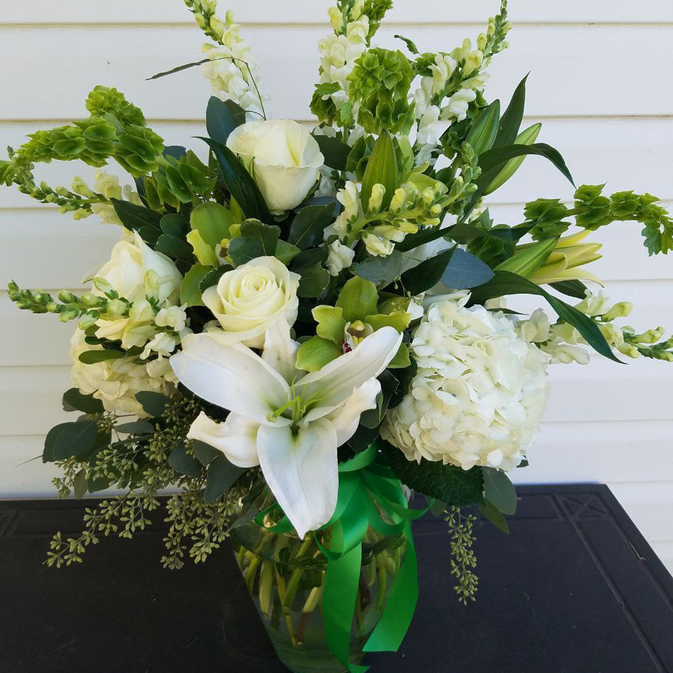 Green and White Cat spring birthday everyday Christmas $110 $135 $150