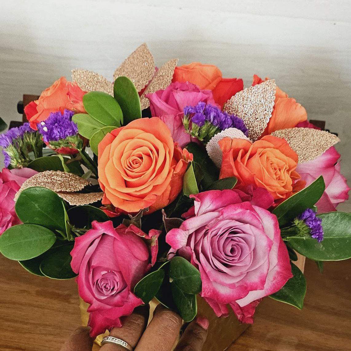 Hand Tied Bouquet cat anniversary birthday wedding $125 $150 $175